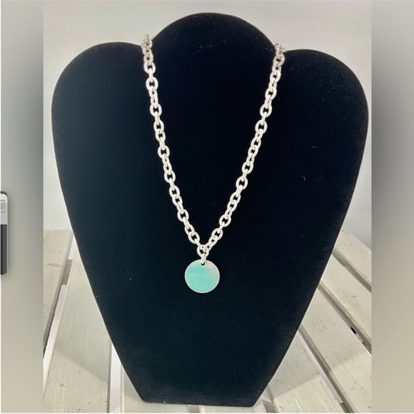 Tiffany & Co. Jewelry - Tiffany & Co Sterling Necklace Chocker Round Tag 35.8 grams